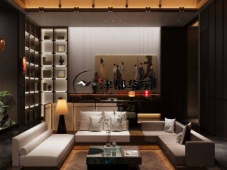 银川装修公司推荐|银川阅海澜境会所设计装修惊艳效果方案分享